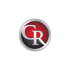 CR initial circle logo red