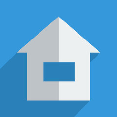Flat icons modern design with shadow of home