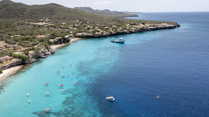 Strand - Karibik - Luftbild - Curacao