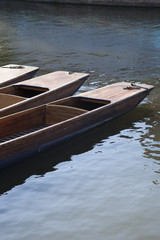 Punt Boats on River Cam, Cambridge