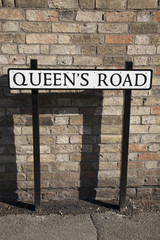 Queens Road Street Sign