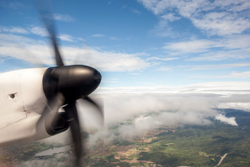 an propeller from an plaina