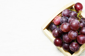 grapes and red wine