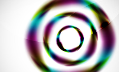 Glossy blurred swirl circle shapes abstract background