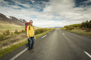 Obraz premium Backpacker Tourist