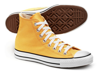 yellow sneakers