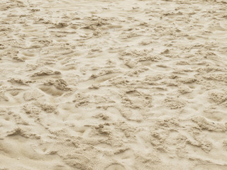 closeup of sand pattern of a beach in the summer