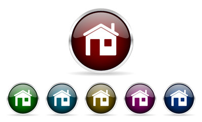 house vector icon set