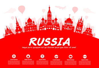 Russia Travel Landmarks. - 94068006