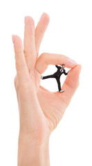 Fototapeta premium Woman's hand expressing success