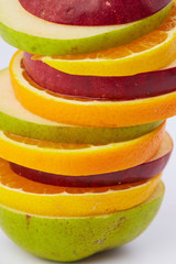Fototapeta na wymiar cut fruits