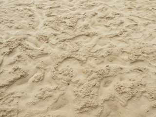 closeup of sand pattern of a beach in the summer