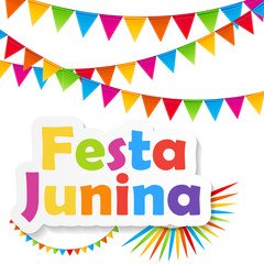 Festa Junina Background Vector Illustration