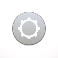 Cog Settings app icon. Application, button icon. Vector illustration