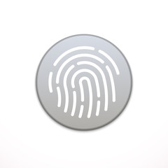 ID app icon. Fingerprint vector illustration