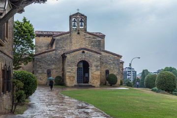 San Julian de los Prados in Oviedo, Spain. Part of a World Heritage Site on the Camino Primitivo