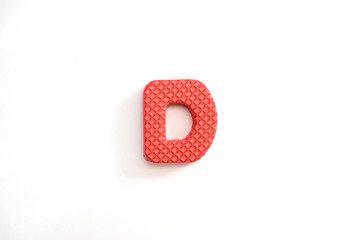 Fototapeta premium Cute and colorful plastic alphabet letter set.