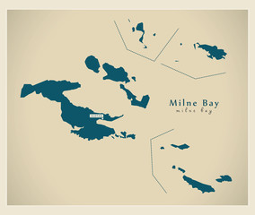 Modern Map - Milne Bay PG