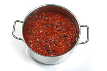 Kochtopf mit Chili con Carne