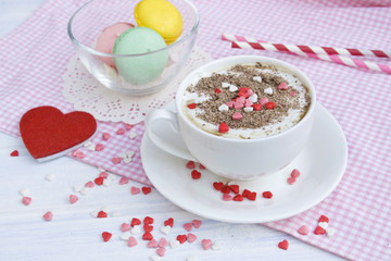 coffee and macaroon