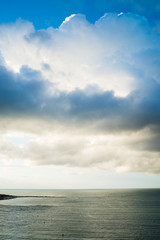 Naklejka na ściany i meble Alicante cloud sea portrait