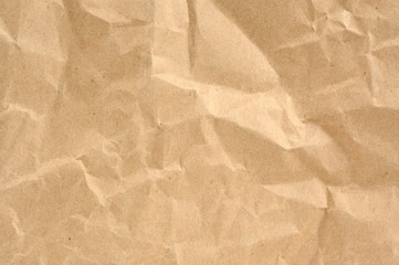 Crumpled Brown Paper Texture