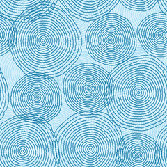 Seamless image with rounds. Vector hand drawn background. Abstra