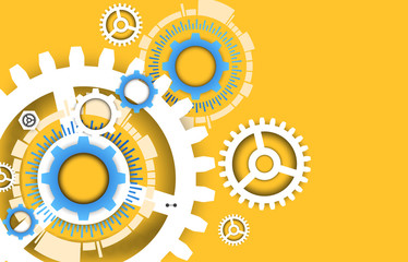 Abstract technology gears background.