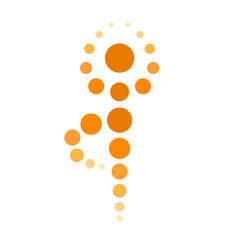 Yoga meditation Tree pose, vector illustration
