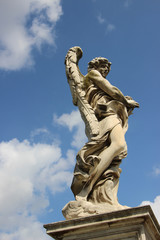 Fototapeta premium Rome,Italy,Ponte Sant'Angelo,Angel.
