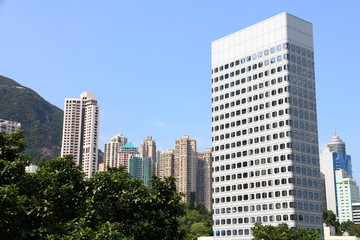 Fototapeta na wymiar Hong Kong's Skyline