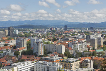 Fototapeta na wymiar Ljubljana cityscape, Slovenia