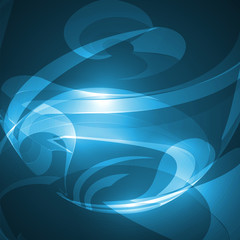 Abstract blue, wave background