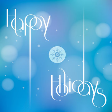 Happy Holidays vector illustration for holiday design, party