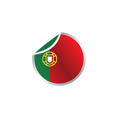 Obraz premium glossy theme portugal national flag