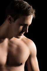 Fototapeta premium Caucasian male fighter