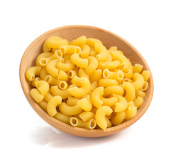 pasta macaroni isolated on white