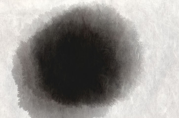 한지에 그린 그림