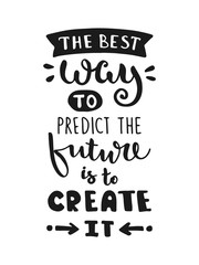Obraz premium Vector hand drawn lettering poster