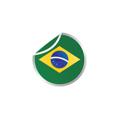 glossy theme brazil national flag