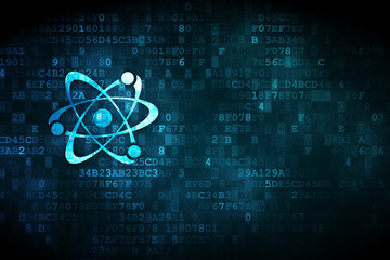 Science concept: Molecule on digital background