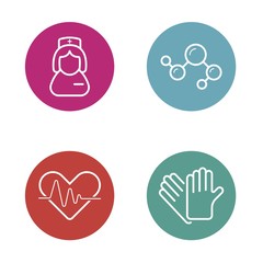 Vector Round Circle Buttons with Icons can be used as Logo or Icon