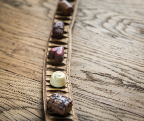 Swiss chocolate candies
