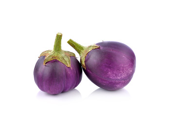 eggplant  on  white background