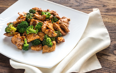 Chicken with broccoli