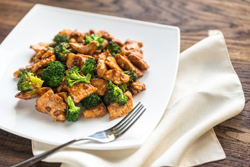 Chicken with broccoli