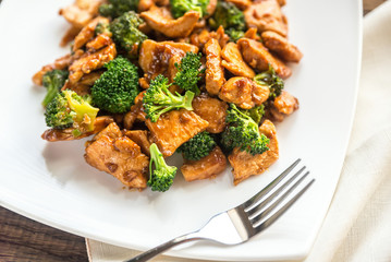 Chicken with broccoli