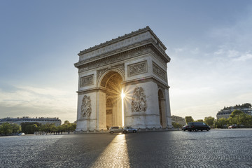 Obraz premium Łuk Triumfalny z Etoile Paryż