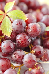 Bunch of red grapes