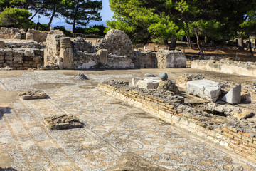 Archeologische opgraving van de Fenicische nederzetting Nora op Sardinië